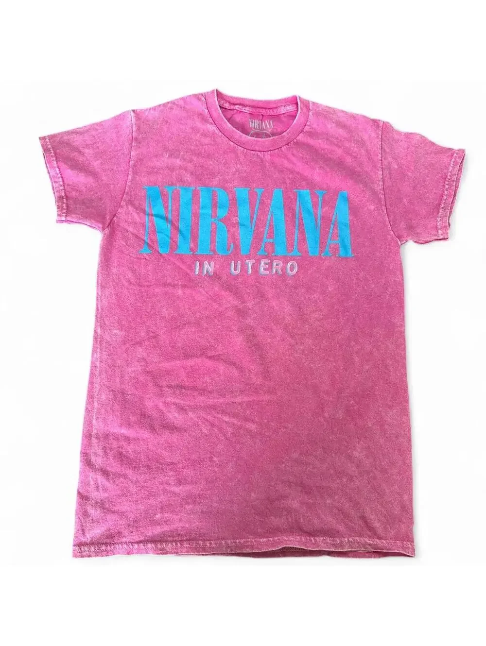 NIRVANA In Utero Pink & Blue Tee - Small